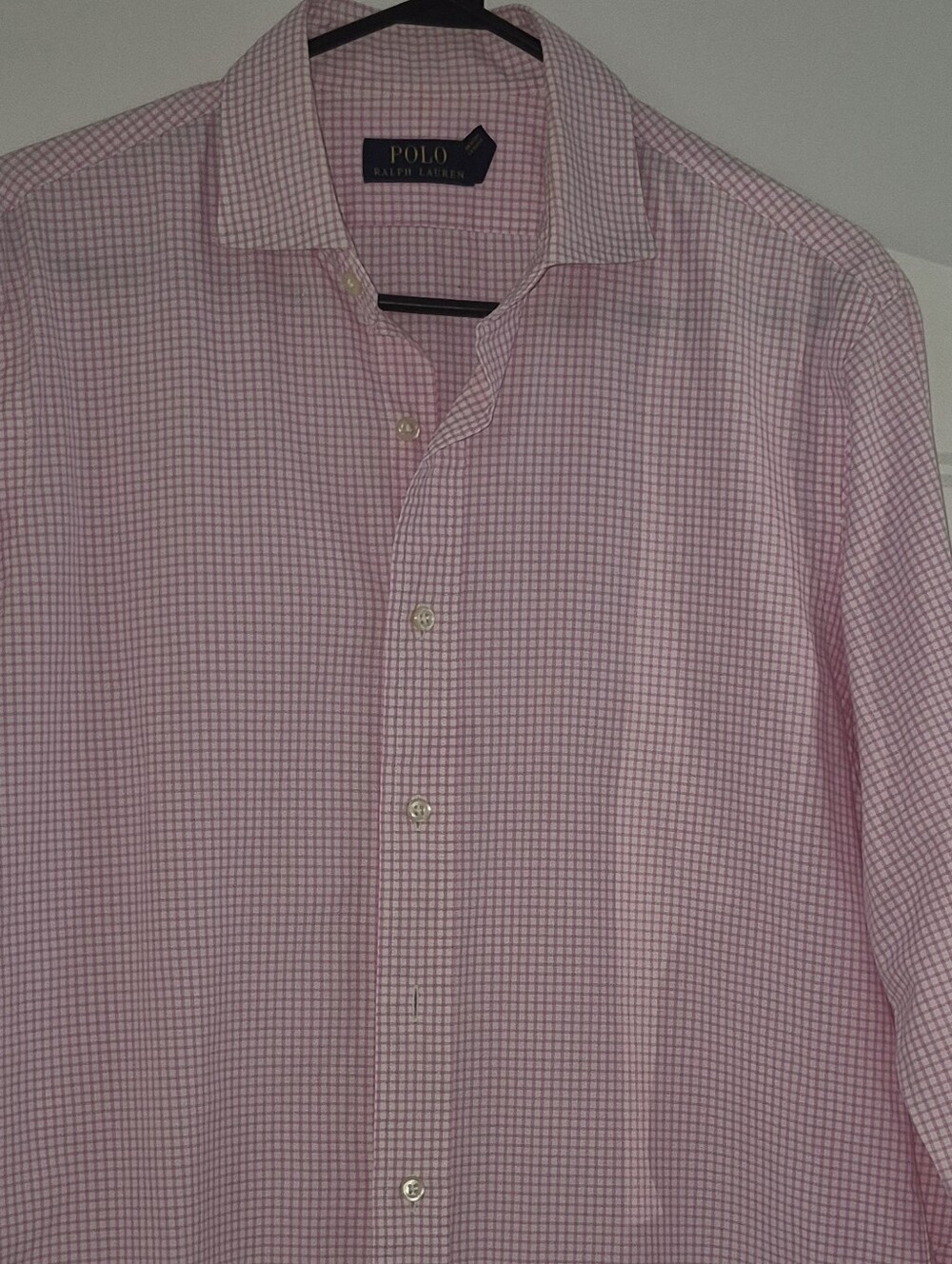 Ralph Lauren Pink Gingham Dress Shirt